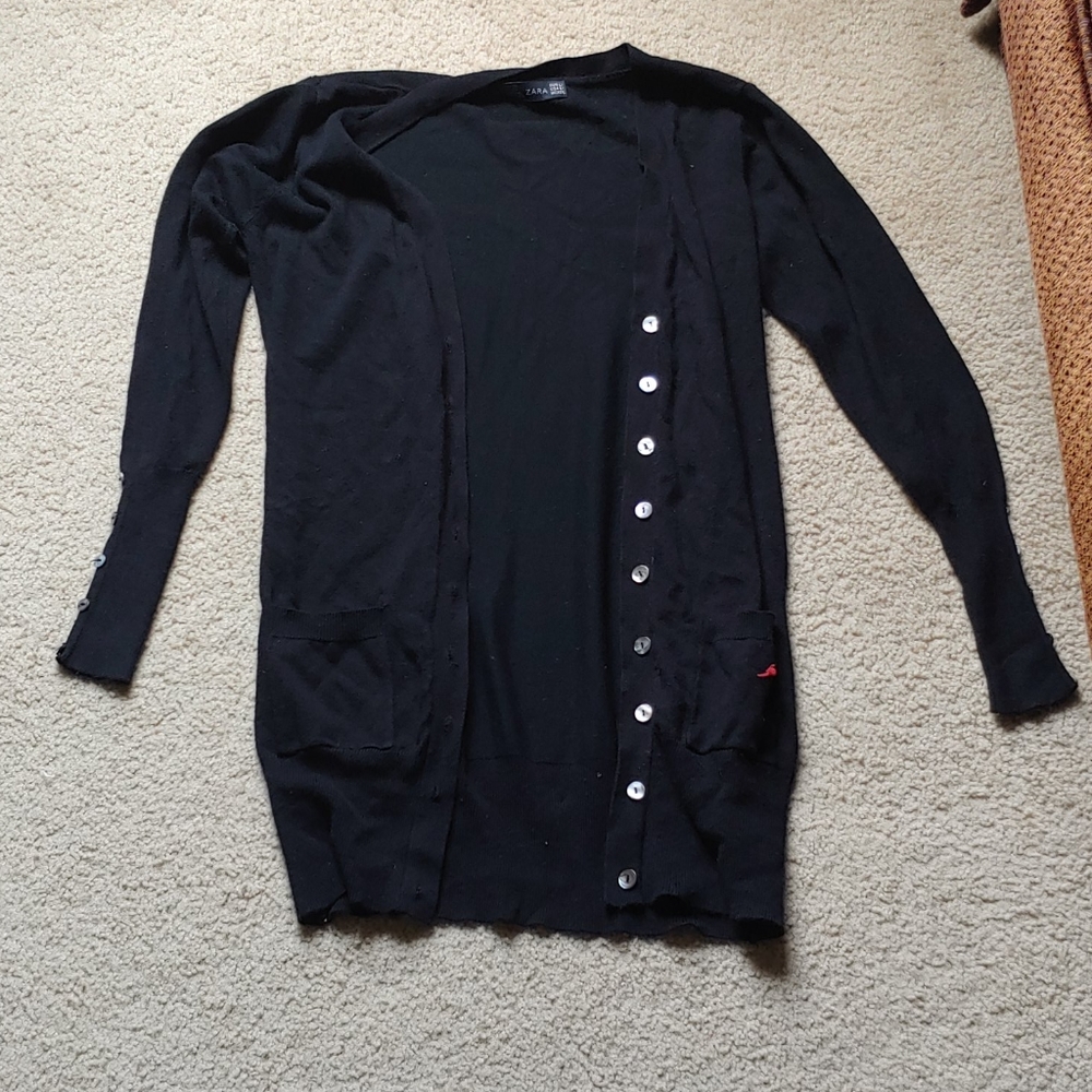 Long stretchy cardigan